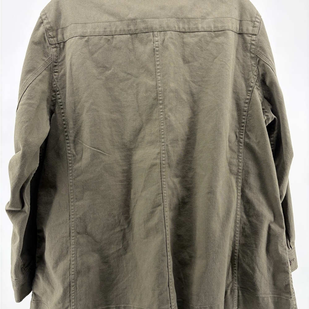 Free Assembly Women's Modern Utility Jacket Size XXL Cotton Olive Green‎ - Picture 3 of 8